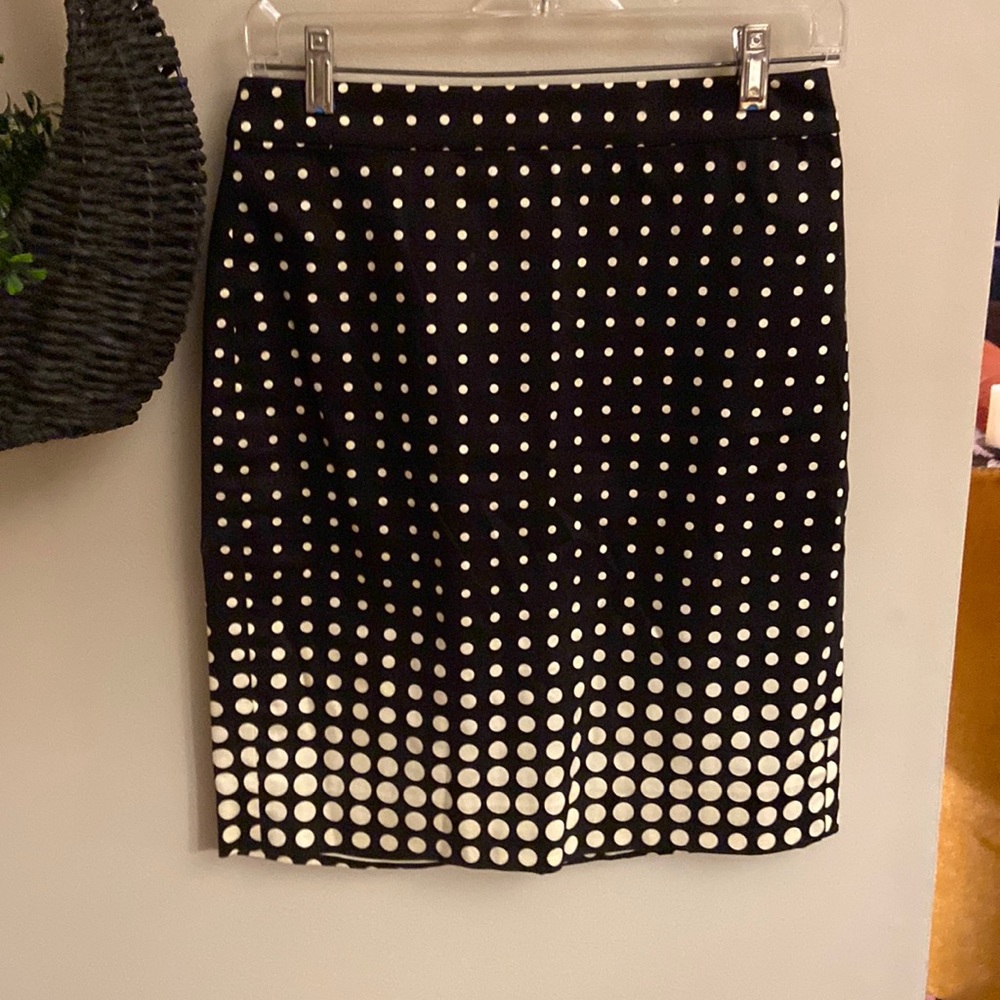 J. Crew The Pencil Skirt Polka Dots 0